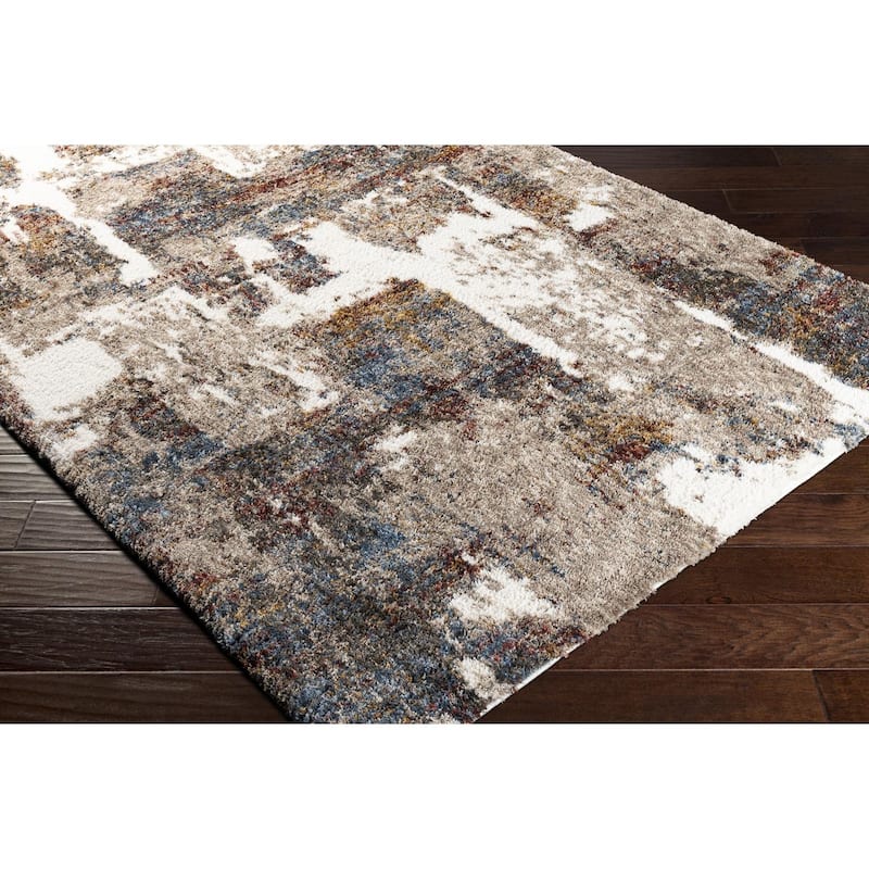 Livabliss Bohemian & Eclectic Celestial Shag Abstract Area Rug