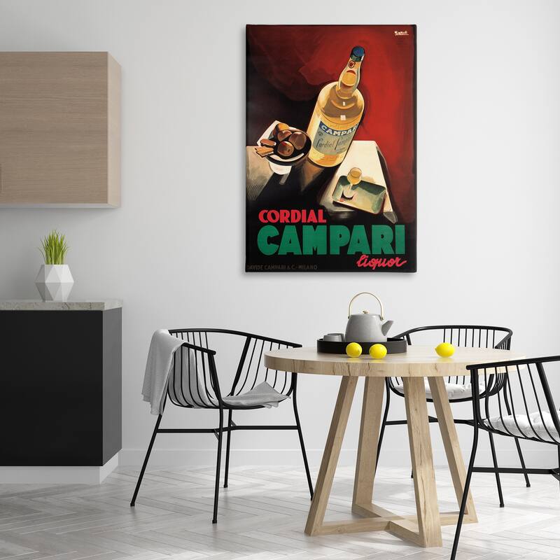 Stupell Vintage Campari Wine Canvas Wall Art Design By Marcus Jules