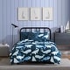 preview thumbnail 1 of 8, Nautica Kids Finnian Whales Navy Comforter Bonus Set