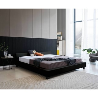 Greatime Modern leatherette Platform Bed