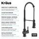 preview thumbnail 73 of 139, Kraus Britt Commercial 3-Function 1-Handle Pulldown Kitchen Faucet