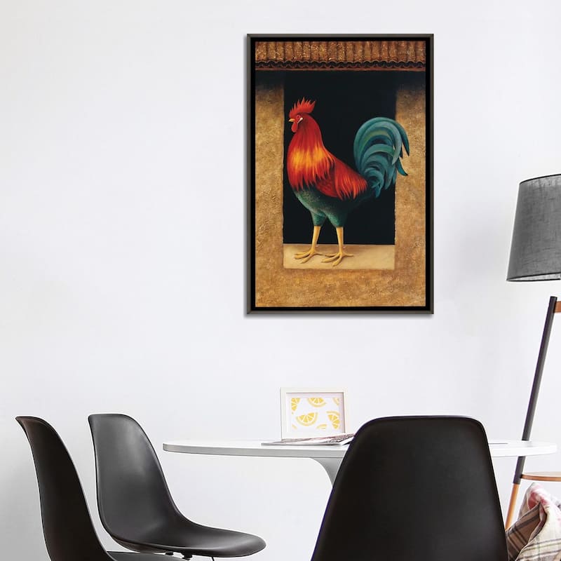 iCanvas "Rooster" by Lowell Herrero Framed