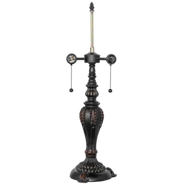 Meyda Tiffany 151774 Willow 25" Tall Lamp Base - Mahogany Bronze
