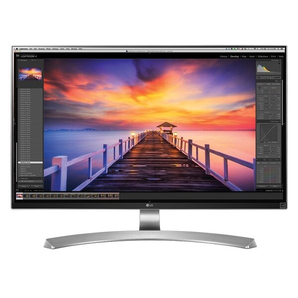 LG 27MU88-W 4K IPS Ultra HD 27" Monitor, Black/White (Certified Refurbished). Opens flyout.