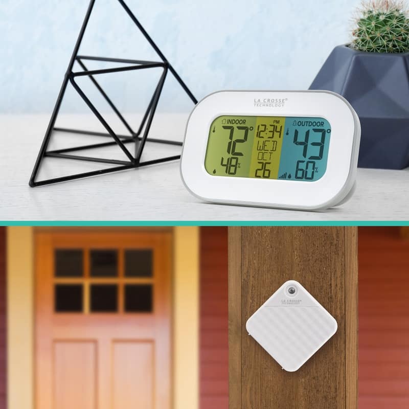 La Crosse Technology Tri-Color LCD Wireless Temperature Station