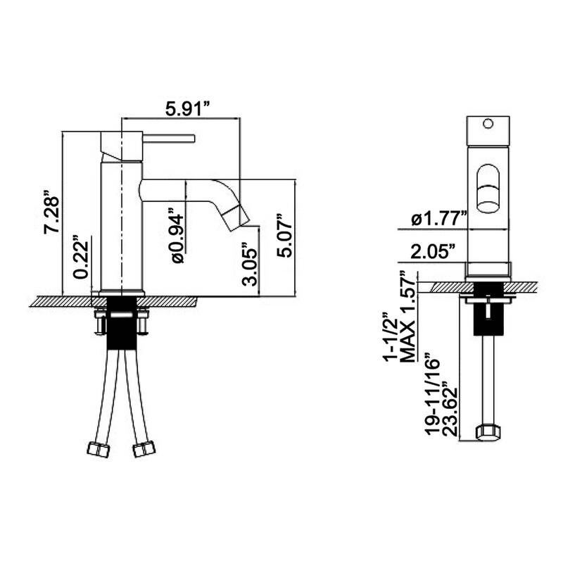 Single Hole Bathroom Faucet Single Handle Bathroom Sink Faucet Modern Basin Vanity Mixer Taps With Valve