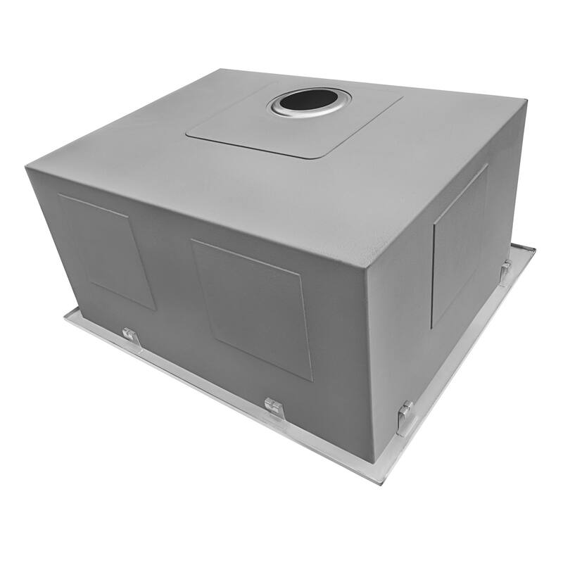 Ruvati Topmount Laundry Utility Sink 25" x 22" x 12" Tight Radius Deep 16 Gauge Stainless Steel - RVU6015