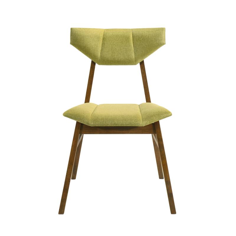 Amaris Upholstered Dining Chair in Walnut Finish - Set of 4