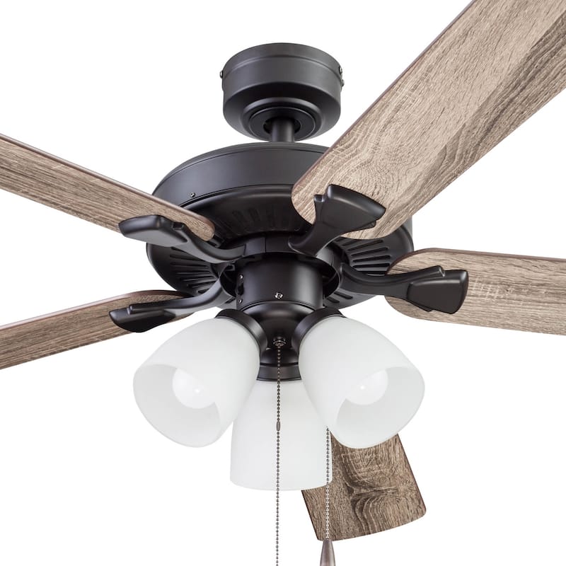 52" Prominence Home Stannor Indoor Ceiling Fan, Espresso Bronze - 52