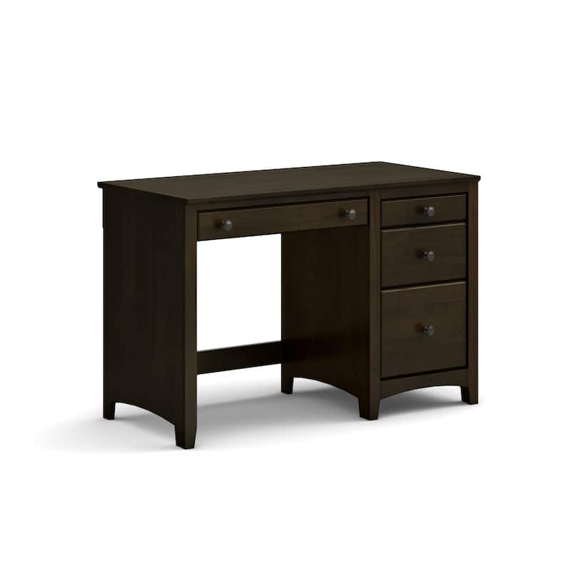 Arch+Haven Solid Wood 4 Drawer Desk