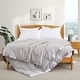preview thumbnail 10 of 13, Soft Down Oversized Blanket with Satin Trim for Bed 100% Cotton