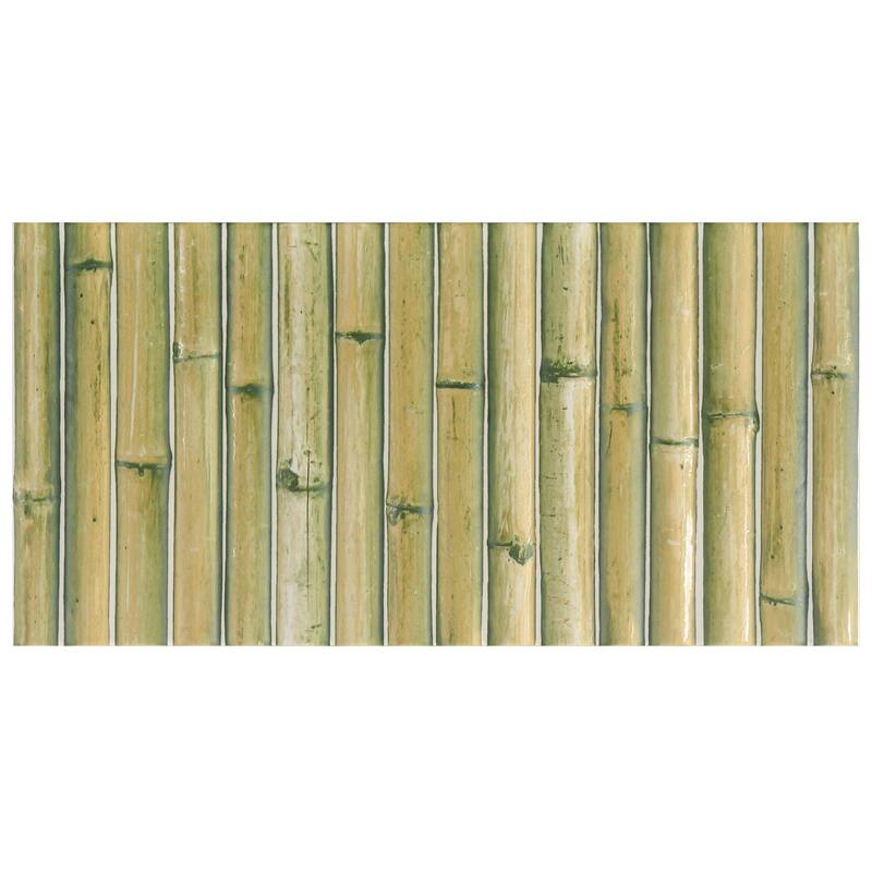 Merola Tile Bamboo Haven Matcha Green 5-7/8" x 11-7/8" Fluted Ceramic Wall Tile