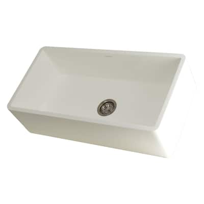 Kingston Brass Arcticstone 36" Farmhouse Single Basin Stone Composite