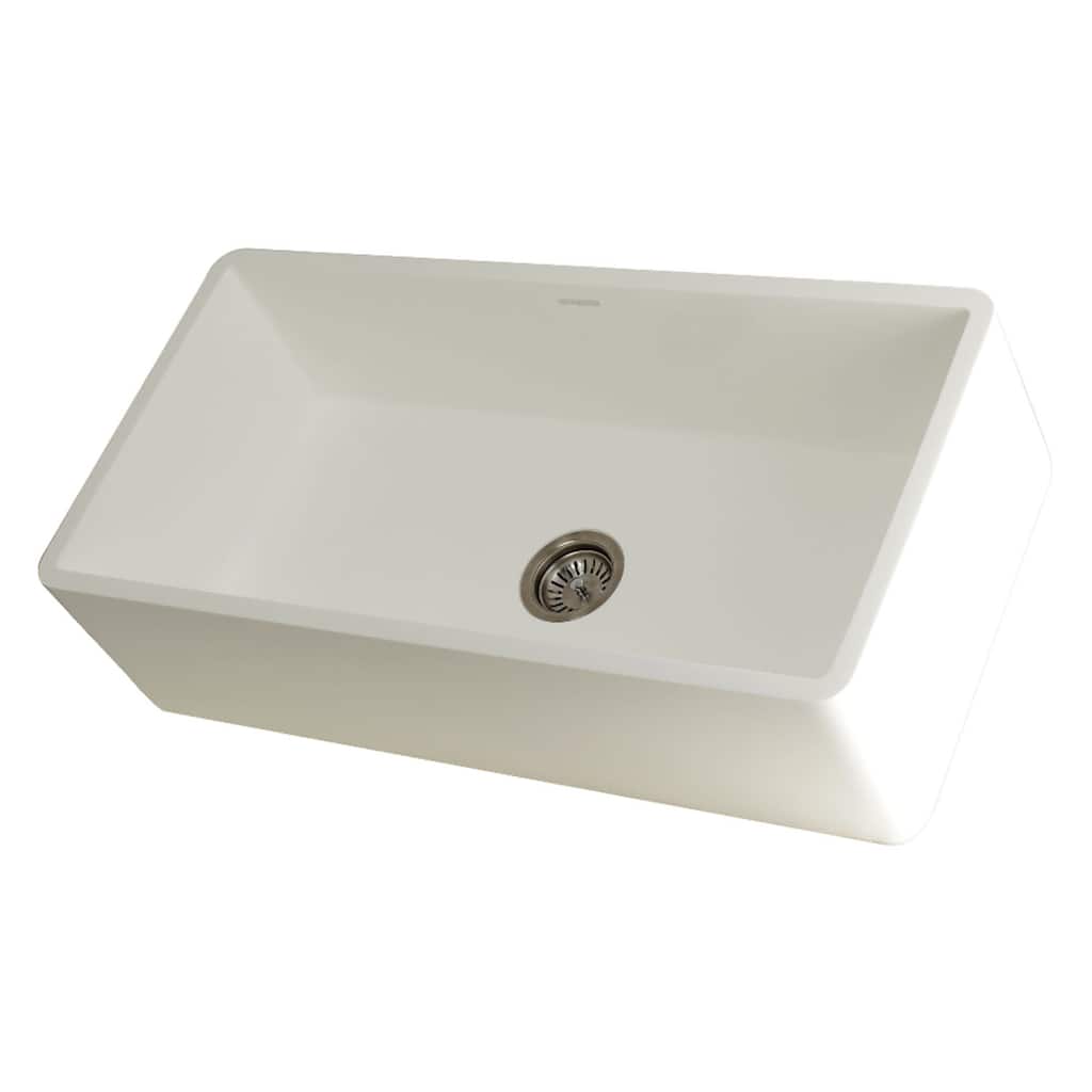 Kingston Brass Arcticstone 36" Farmhouse Single Basin Stone Composite
