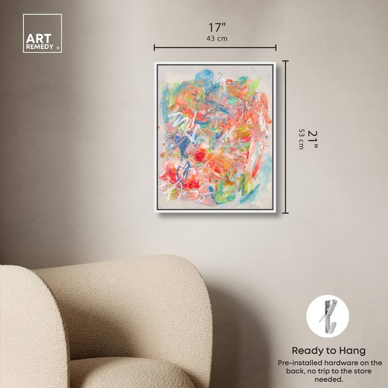 Swirling Hues II Canvas by Art Remedy
