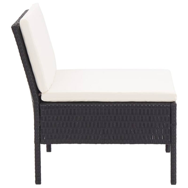 vidaXL Patio Furniture Set 8 Piece Sectional Sofa with Coffee Table Rattan - 23.6" x 23.6" x 13.8"