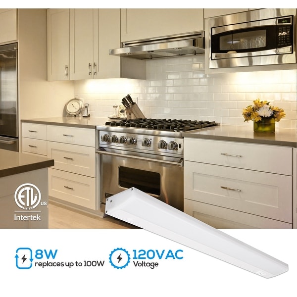 16 Inch LED Linkable Under Cabinet Light Kit 8W ETL Listed