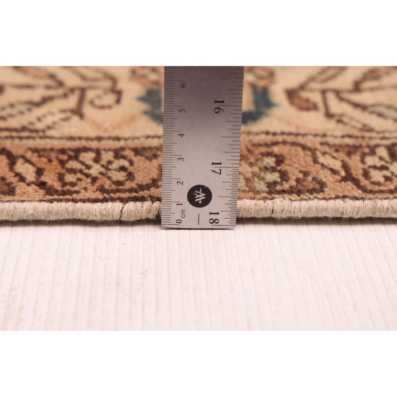 ECARPETGALLERY Hand-knotted Antalya Vintage Brown Wool Rug - 4'4 x 6'5