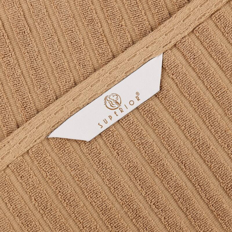 Superior Soho Ribbed Cotton Hand Towel Set of 4