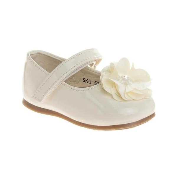 slide 2 of 23, Josmo Infant Girls Dress Shoes Beige Patent - 2