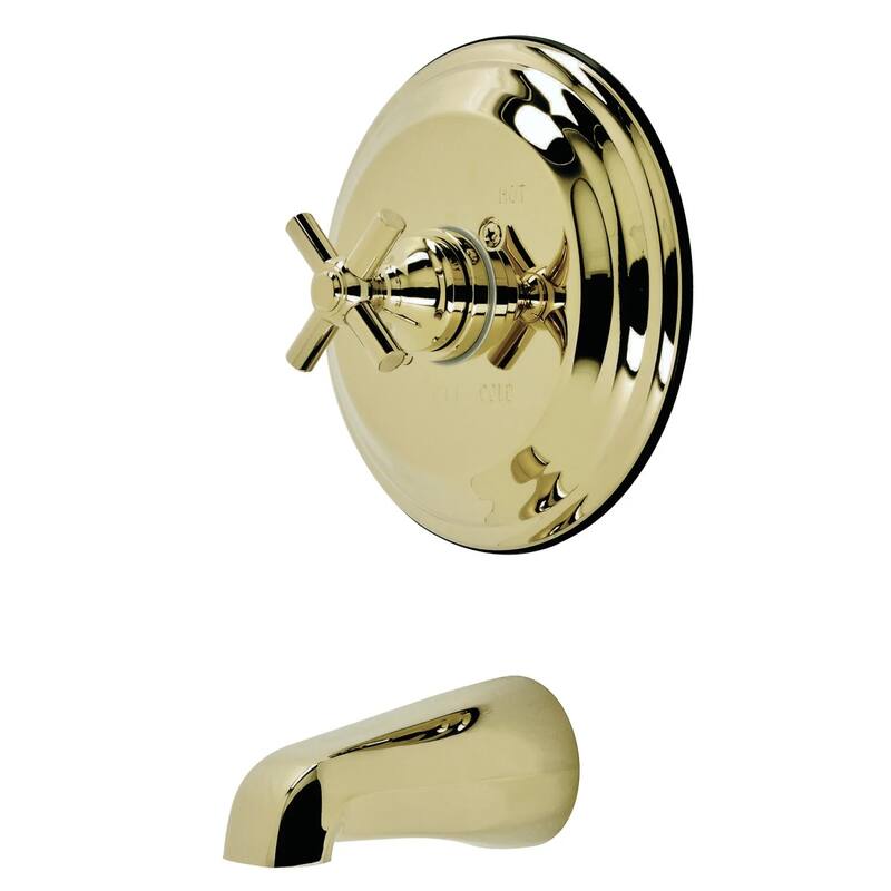 Kingston Brass Pressure Balanced 7 GPM Tub Spout with Rough-In Valve - Polished Brass