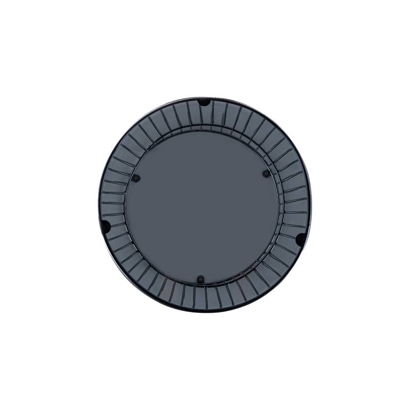 Modern Contemporary Metal Nested Base And Tinted Tempered Glass Top Material Round Coffee Table