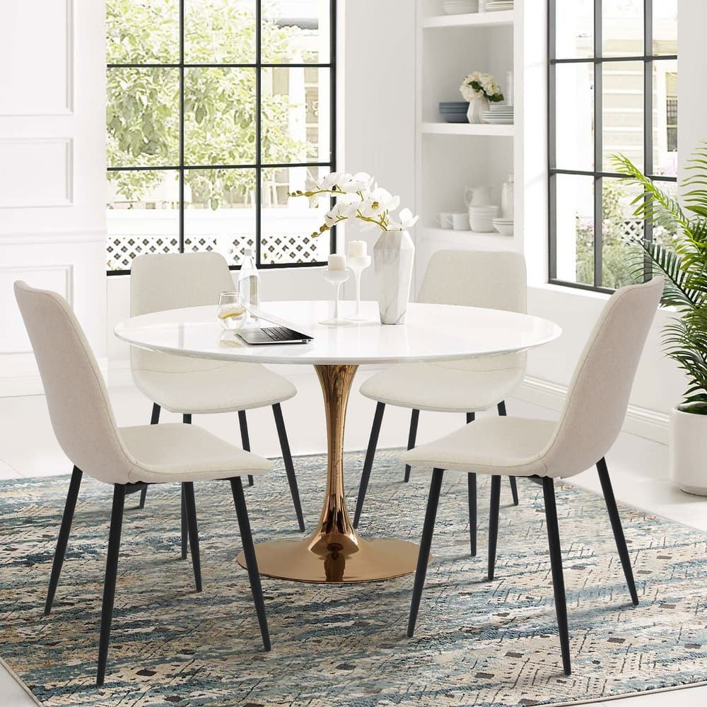 Modern Fabric Upholstered Dining Chairs (Set of 4) - 34"x18"x18"