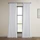 Exclusive Fabrics Heritage Plush Velvet Curtain (1 Panel) - White - 50 X 108