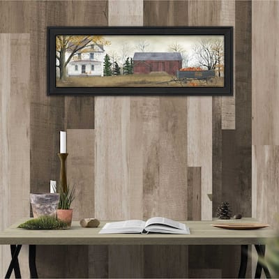 TrendyDecor4U Contemporary "Pumpkins For Sale" Framed Print Wall Art by Billy Jacobs