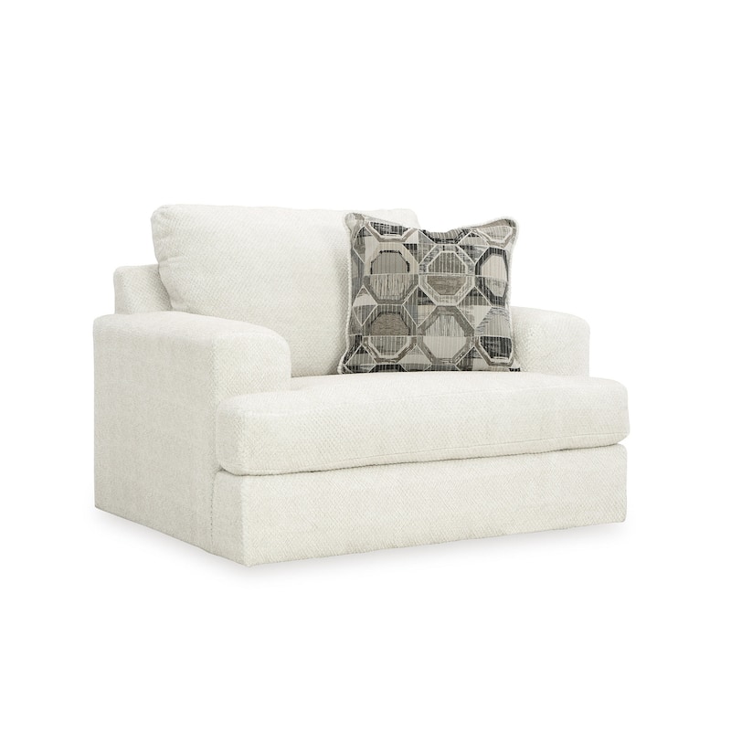 Signature Design by Ashley Karinne Linen Oversized Chair - 51" W x 41" D x 39" H