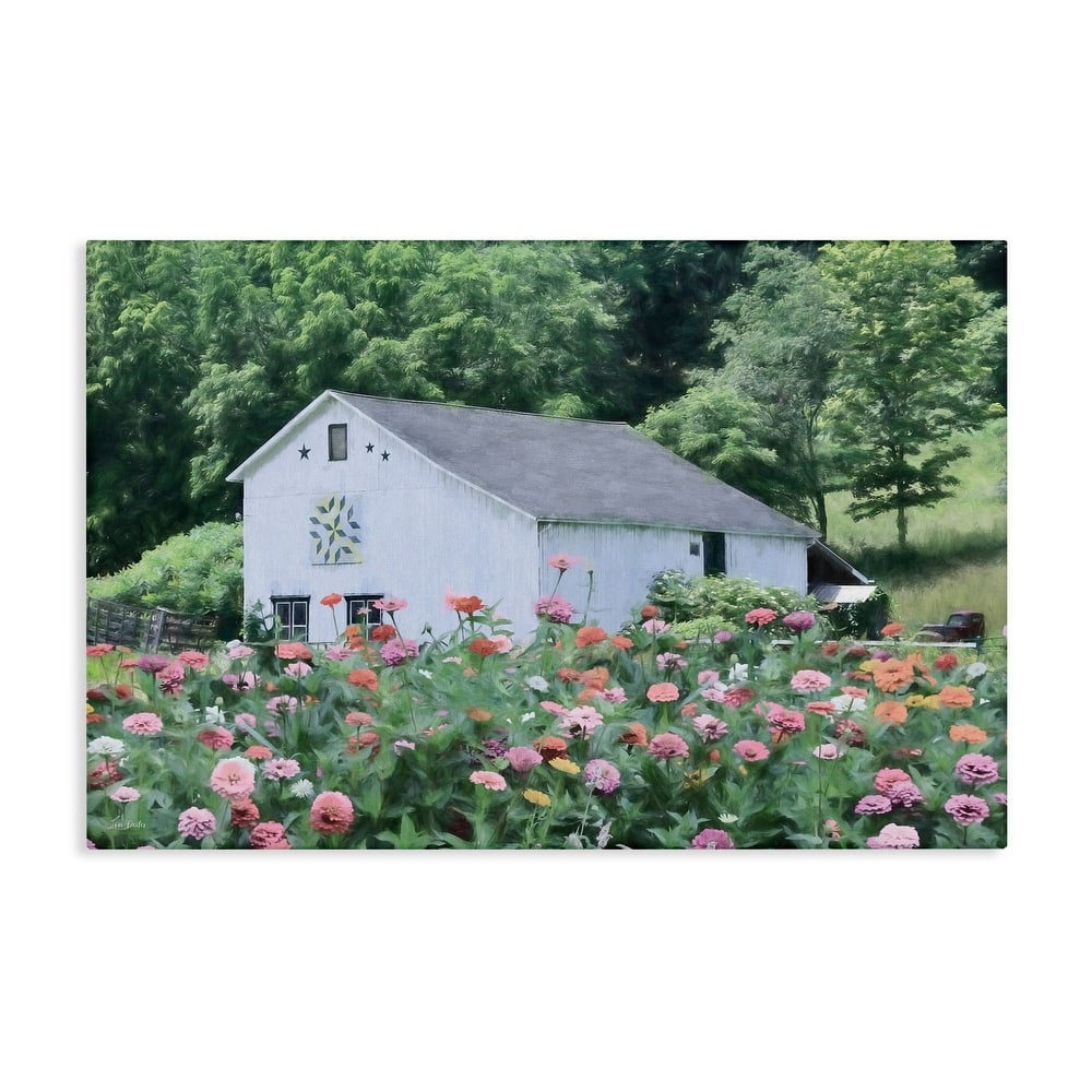 Stupell Countryside House in Garden Canvas Wall Art Design By Lori Deiter