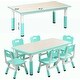 preview thumbnail 24 of 22, Height Adjustable Kids Table and 6 Chair Set - Multifunctional Desk with Ergonomically Designed Chairs