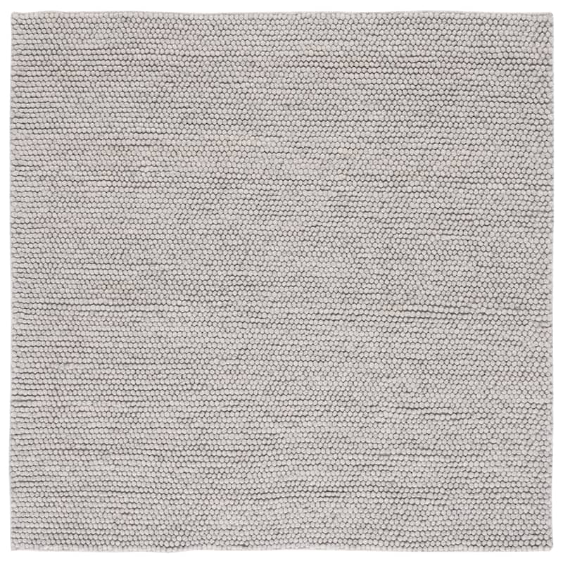 SAFAVIEH Natura Gerta Handmade Wool Area Rug - 12' x 12' Square - Silver