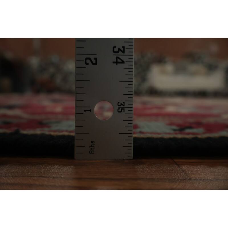 Hand Knotted Oriental 100% Wool Carpet Traditional Geometric Beige & Ivories Sumak Area Rug - 12' 1'' X 9' 1''