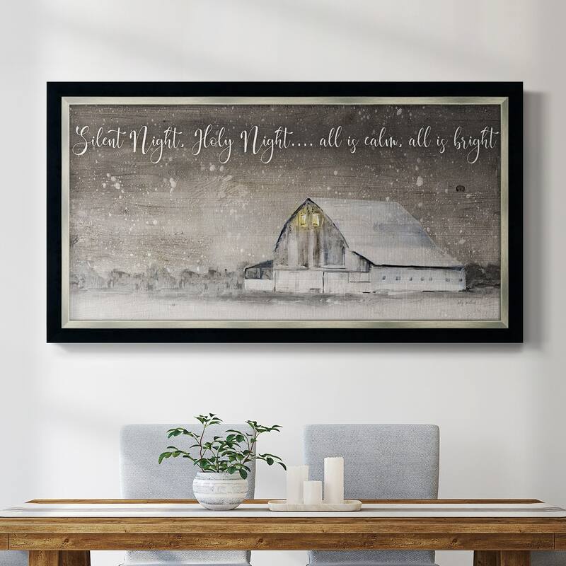 Silent Night Premium Framed Canvas- Ready to Hang
