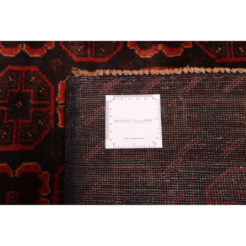 ECARPETGALLERY Hand-knotted Teimani Dark Brown Wool Rug - 3'9 x 7'3