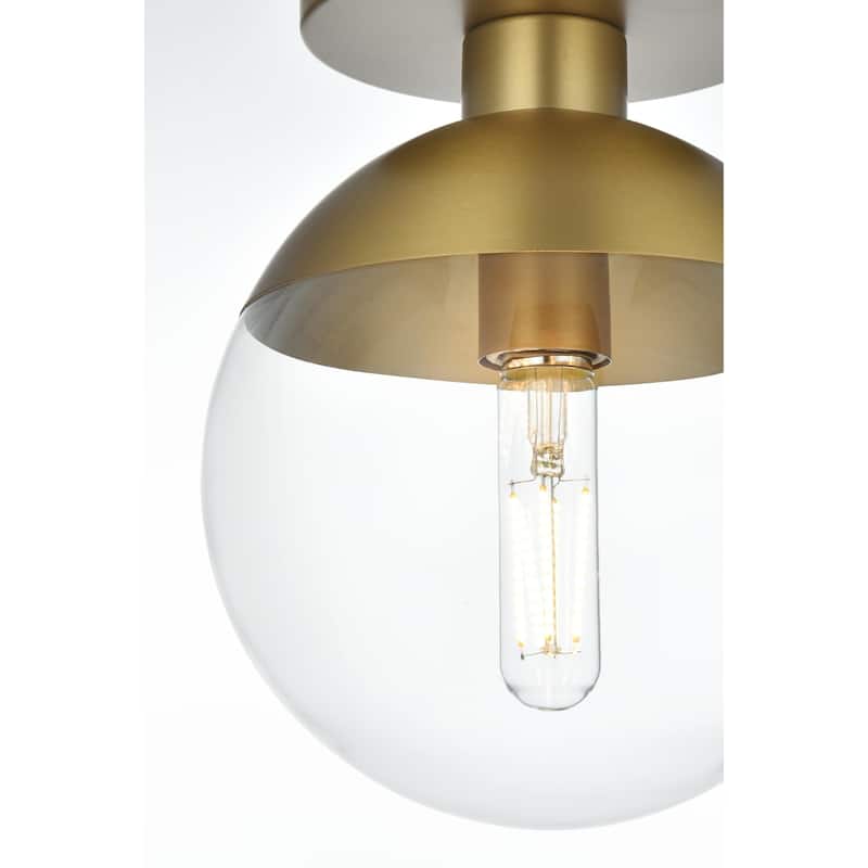 Clear Glass 1-light Flush Mount