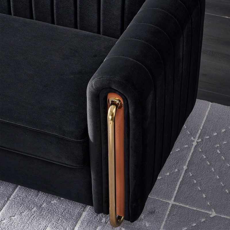 Velvet Sofa Couch 84.25''W