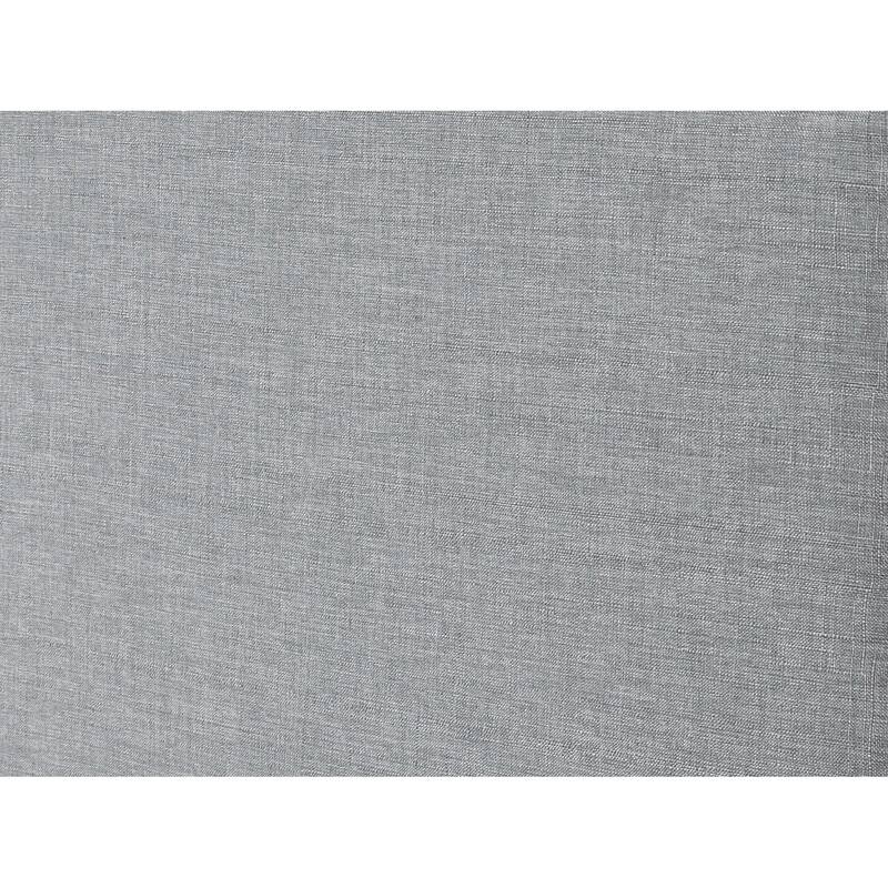 Full Size Gray Upholstered Bed Frame with Transitional Style