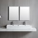 preview thumbnail 9 of 7, 48-Inch Bathroom Dual Basin Trough Sink with Towel Racks - 47.8" x 16.5" x 5.7"