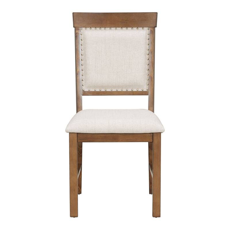 58" Traditional Extendable Dining Table Set with 4 Upholstered Chairs