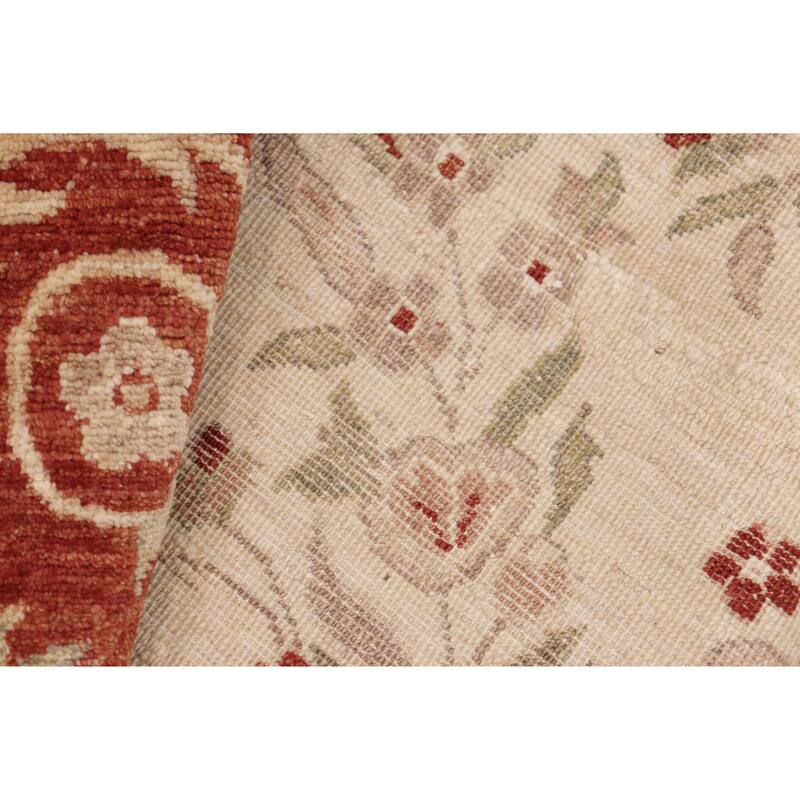 Artisan Oushak Open Field Hand-Knotted Wool Area Rug