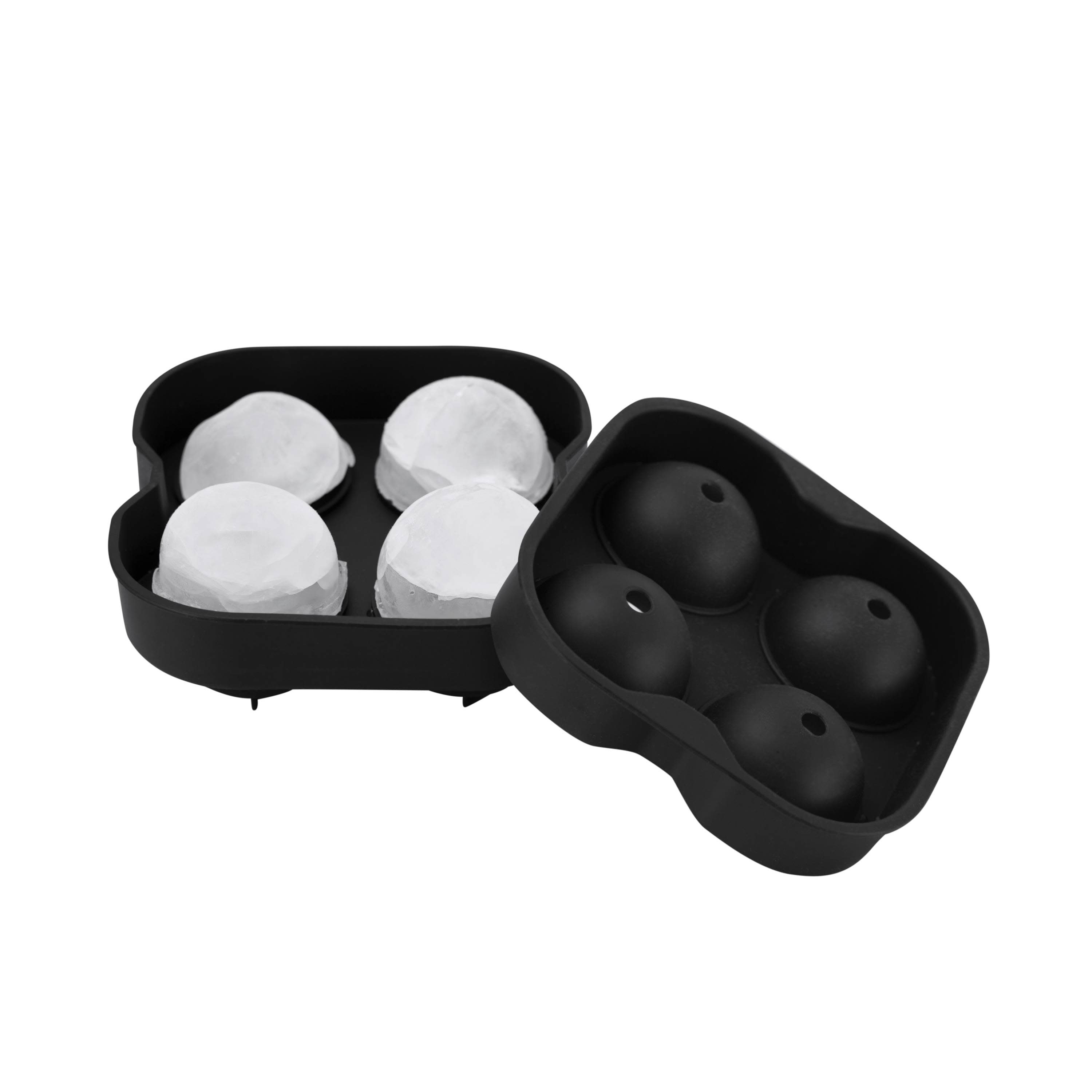 Cambridge 4-Sphere XL Black Silicone Ice Mold