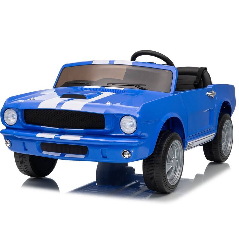24V 2 Seater Ride on Licensed Shelby GT350 Ride on Toys for Kids Best Gift - Blue