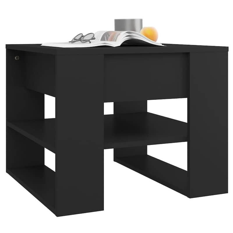 vidaXL Coffee Table End Table Sofa Table Living Room Furniture Engineered Wood - 21.9" x 21.7" x 17.7"