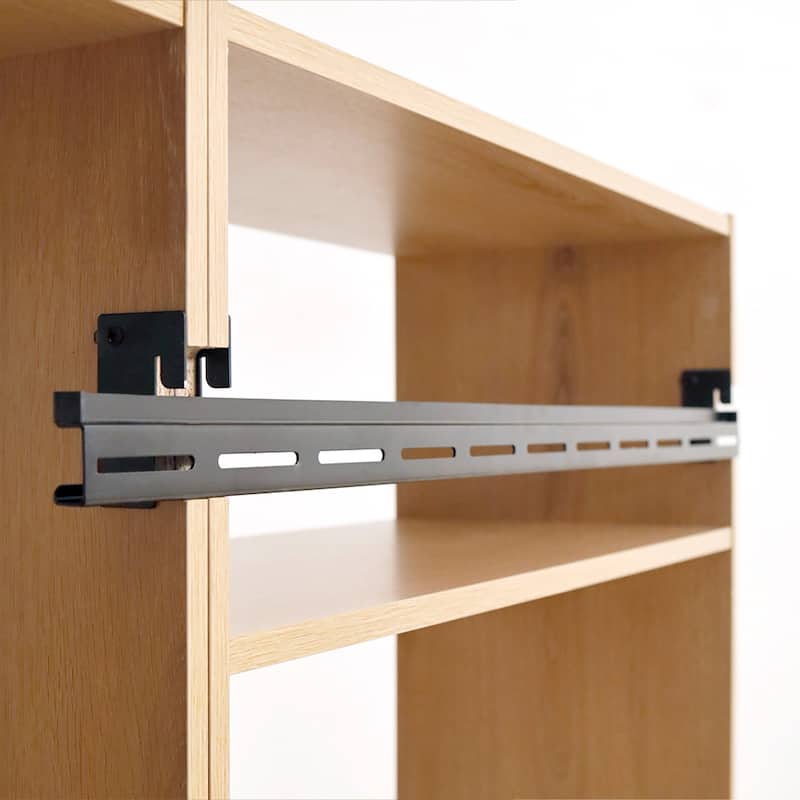 Devi Wall Mounted Wood Closet System - 13.78"D x 125.98"W x 45.28"H