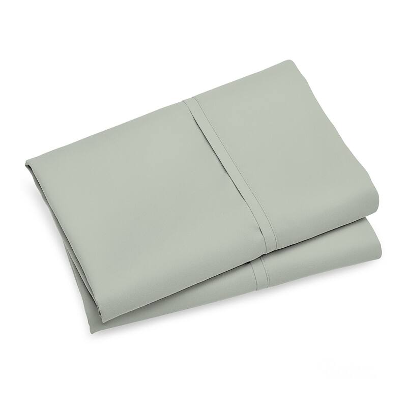 Purity Home Organic 100% Cotton Ultra-Light Percale Pillowcase Set