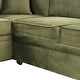 preview thumbnail 24 of 79, 84.75" Sleeper Sofa Bed, 2 In 1 Pull Out Sofa Bed L Shape Couch With Storage Ottoman For Living Room, Bedroom Couch