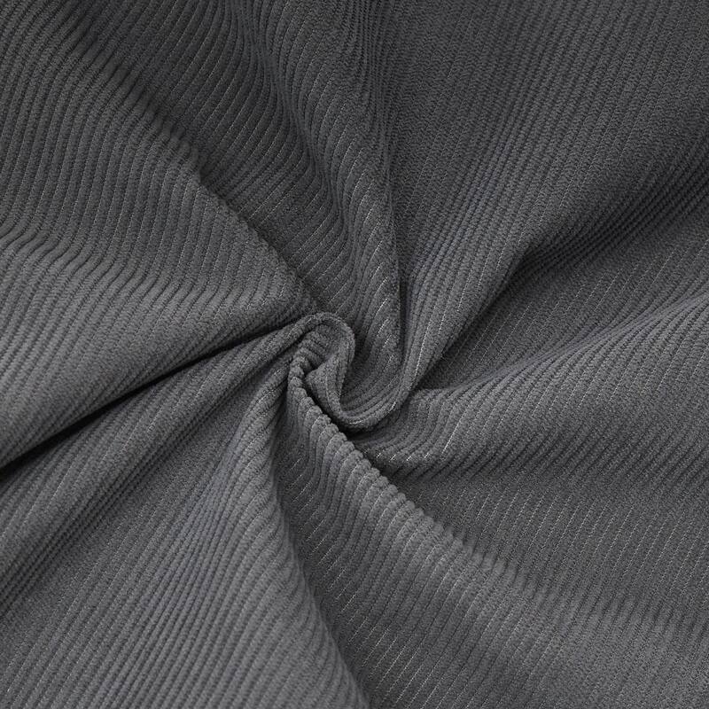 96.46" L-Shaped Corduroy Sectional Sofa, No Assembled Required