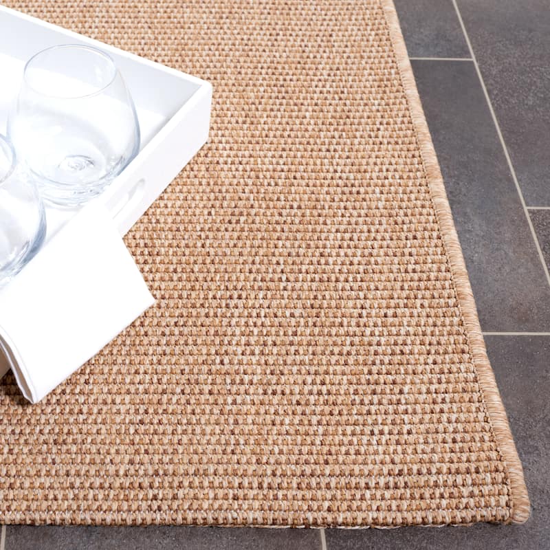 SAFAVIEH Sisal All-Weather Ajrie Indoor/Outdoor Waterproof Patio Backyard Rug